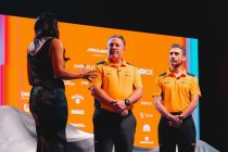 Zak Brown and Andrea Stella on stage