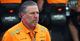 angry Zak Brown McLaren team boss