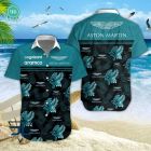 Tropical shirt featuring Aston Martin branding.
