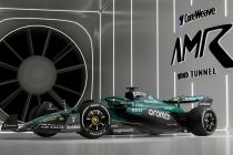 Aston Martin Formula 1 car in wind tunnel