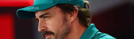 Fernando Alonso, Aston Martin driver member in cap.