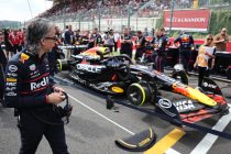 Red Bull Racing team preparing for race.