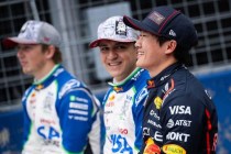 Liam Lawson, Isaac Hadjar, Yuki Tsunoda of Red Bull sitting together