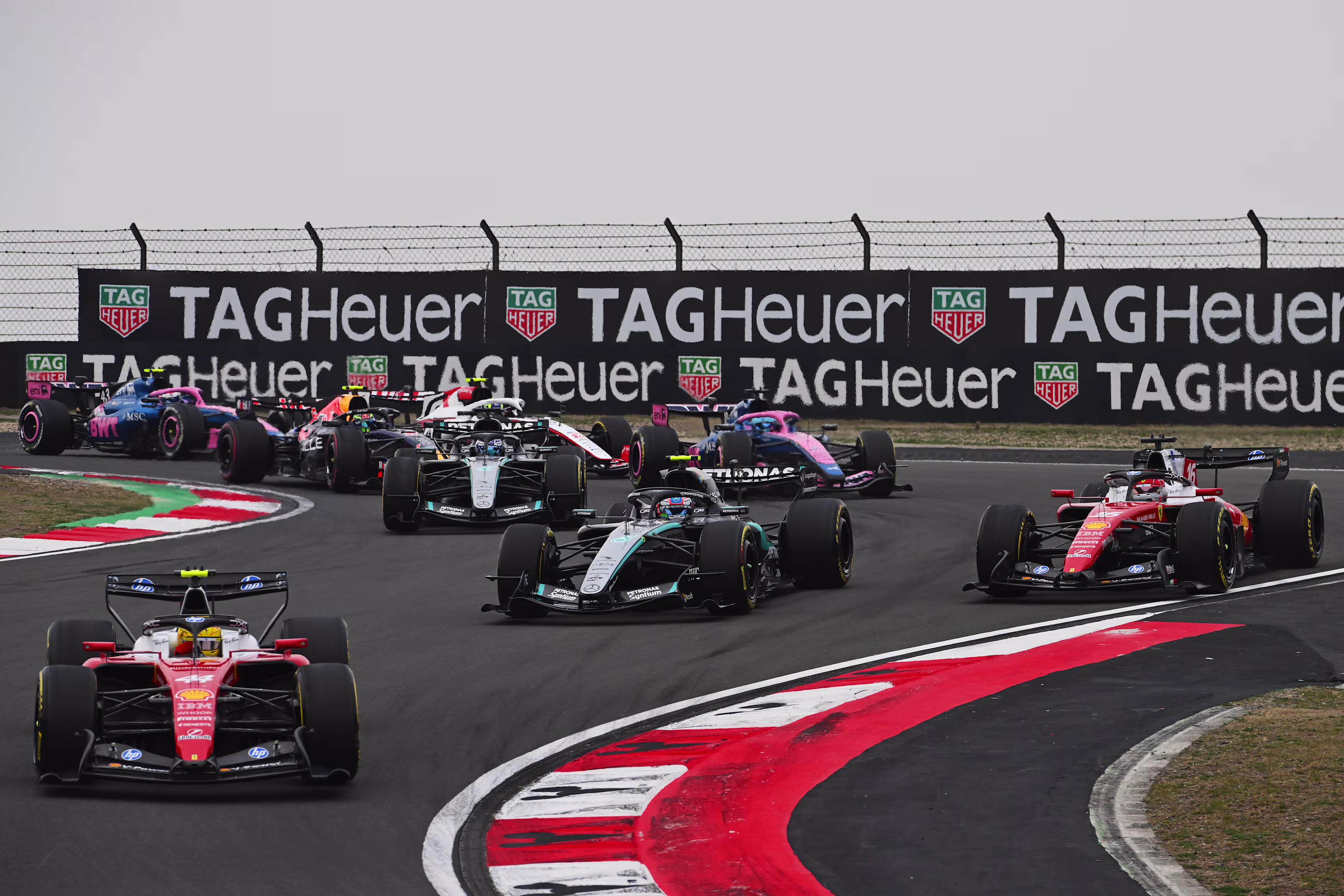 F1 racing in China 2026. The start