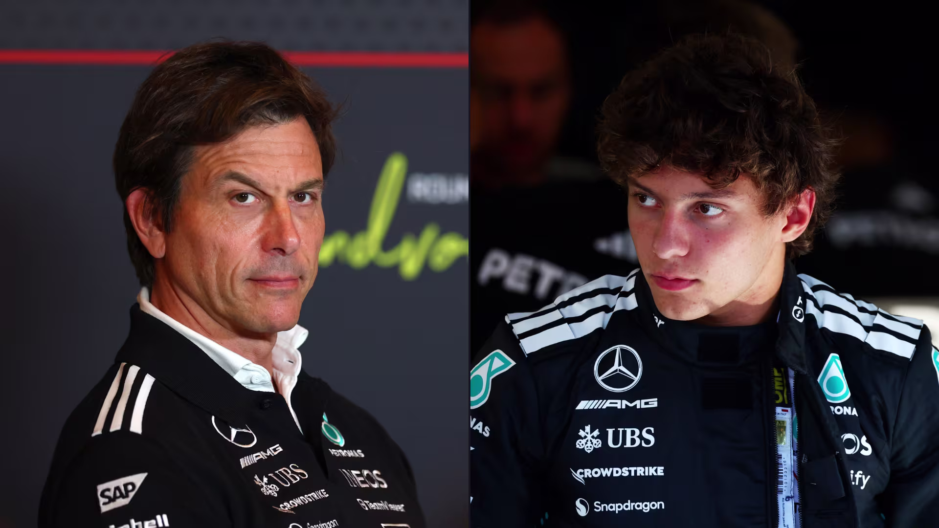 Mercedes boss and his protege driver Antonelli