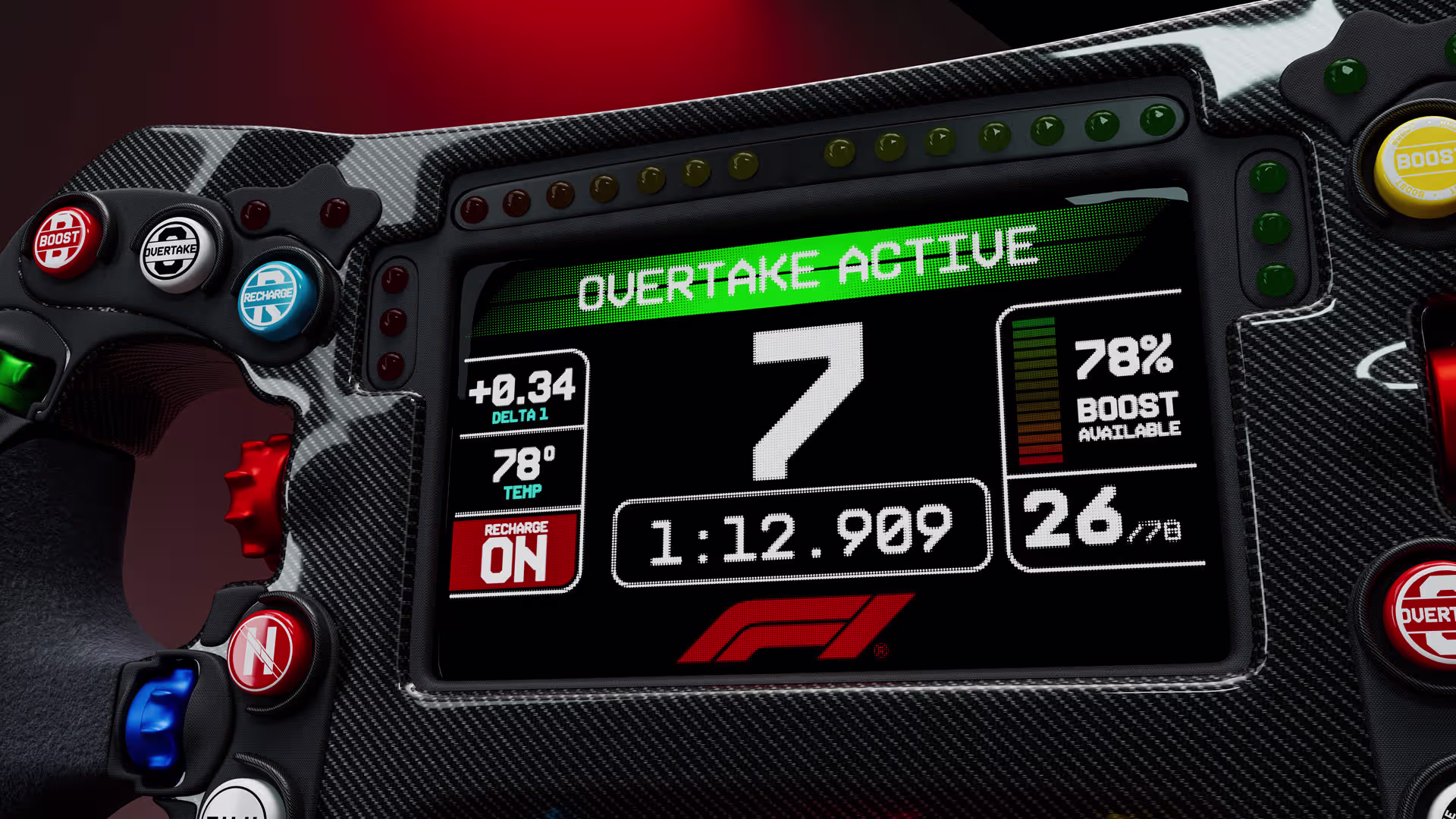 F1 steering wheel