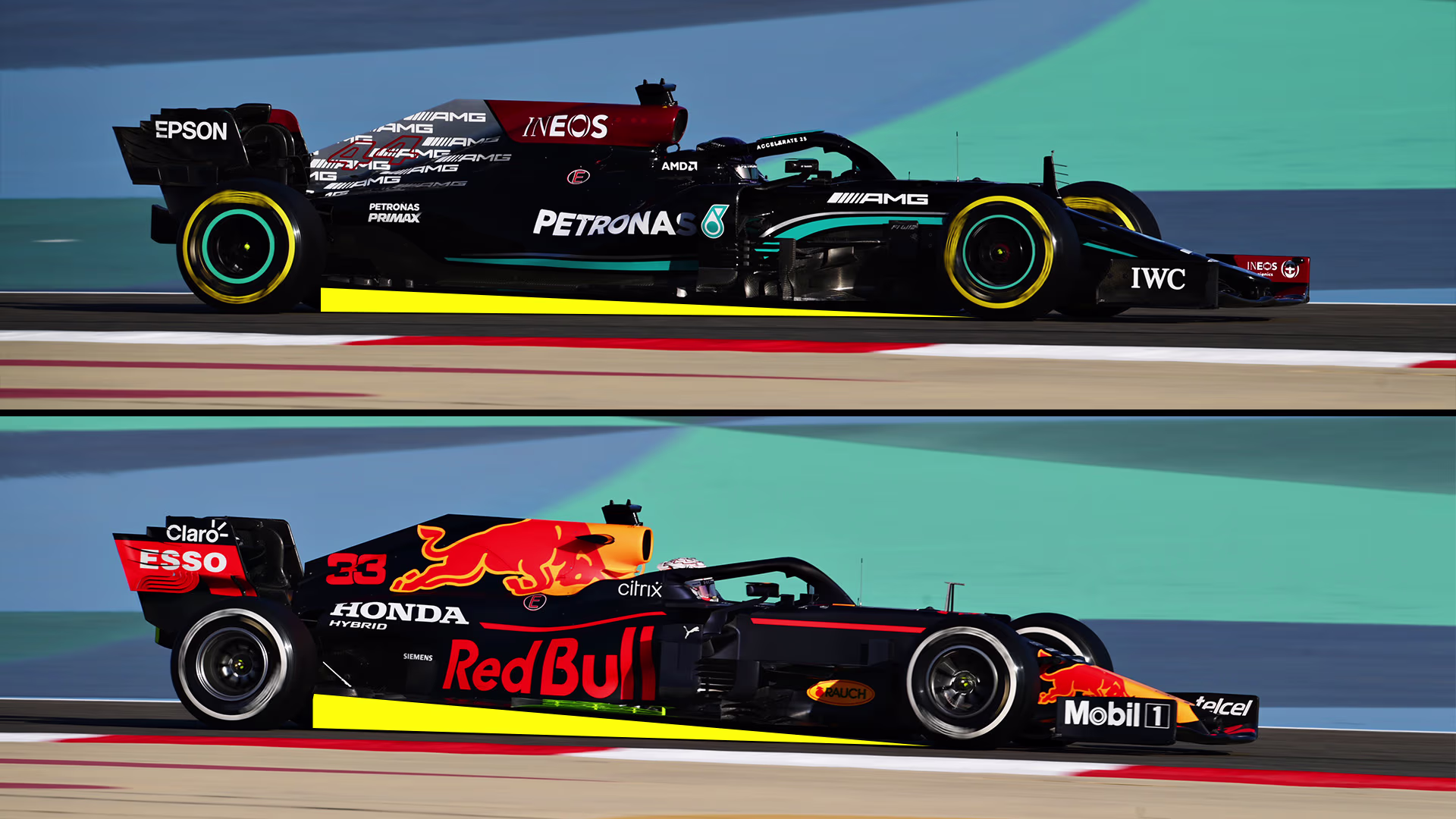 High rake F1 car